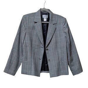 Pendleton plaid wool blazer preppy academia collegiate business career w…